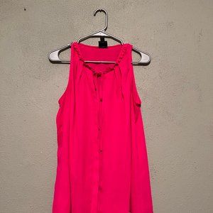 WORTHINGTON Hot Pink Sleeveless Top, Size LARGE